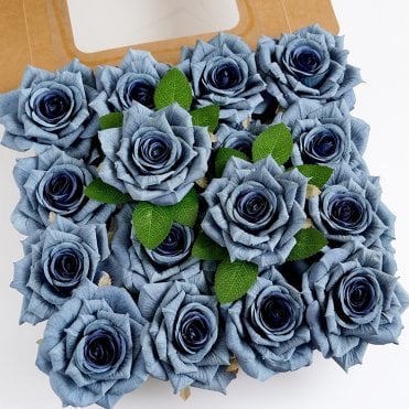 Blue - DIY Faux Flower Box Set