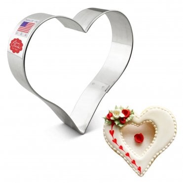 Bold Heart Cookie Cutter – Big Love, Big Cookies