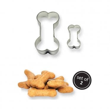 Bone Metal Cookie & Cake Cutter - Set Of 2