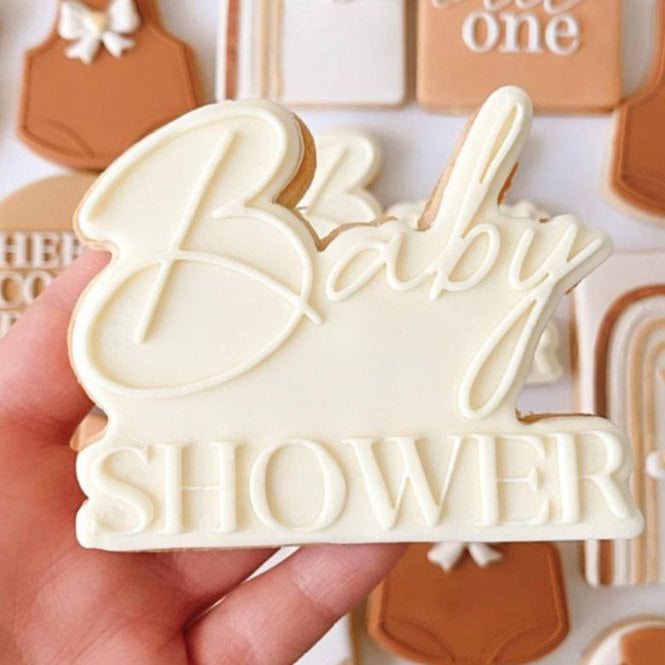 Boss Embossers Baby Shower Iconic Font Stamp & Cutter