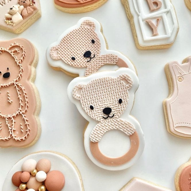 Boss Embossers Bear Baby Rattle Ring Debosser & Cutter