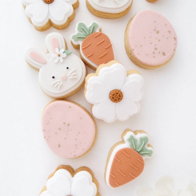 Boss Embossers Bunny, Flower, Egg & Carrot Mini Stamp & Cutter - 4 Piece