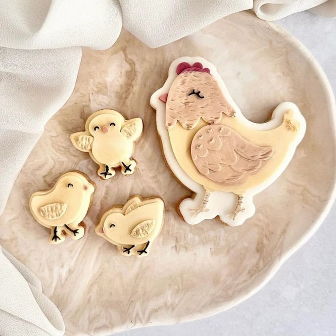 Boss Embossers Mini Baby Chick Stamp & Cutter Set - 3 Piece
