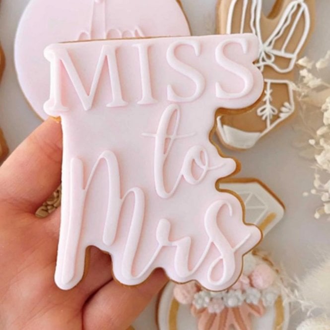 Boss Embossers Miss to Mrs Cookie Debosser & Cutter