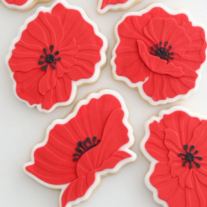 Boss Embossers Poppy Flower Debossers & Cutters - Set of 3