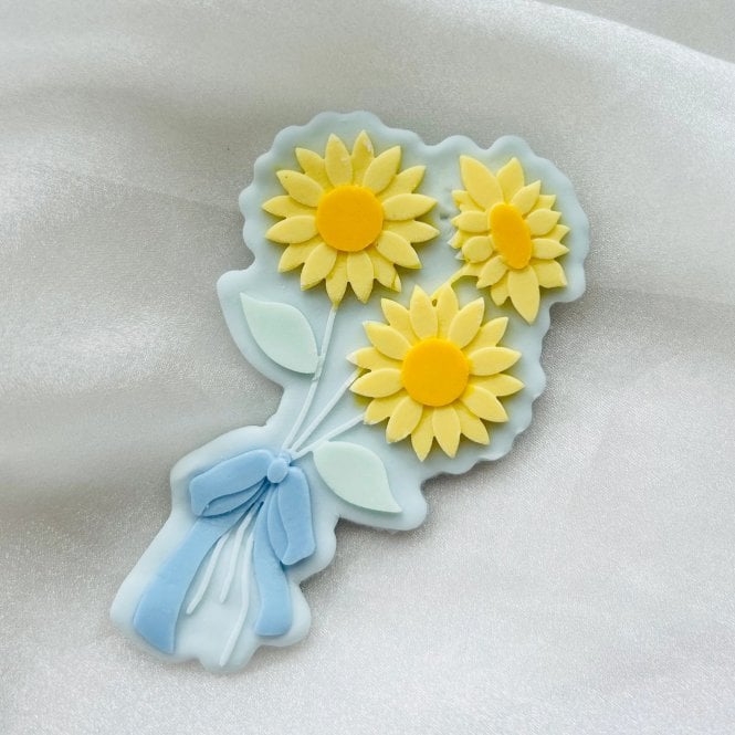 Boss Embossers Sunflower Bunch in Floppy Bow Debosser & Cutter
