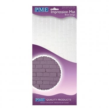 Brick Design Impression Mat - 6" x 12"