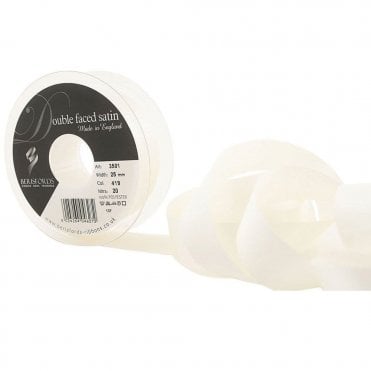 Bride White Colour No 419 Double Faced Satin Ribbon