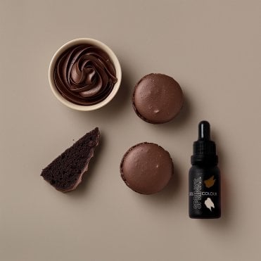 BROWN - Professional Food Colouring Gel with Easy Dropper Bottle 15ml