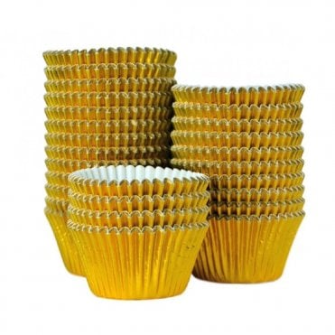 Bulk Packed Professional Foil Muffin Case Gold (Pack of 375)