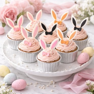 Bunny Ear & Bow Chocolate Silicone Mould