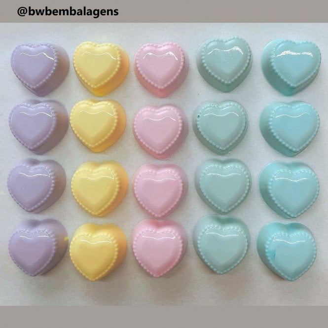 BWB Premium Broken Line Heart Harmony Simple Chocolate Mold - 39 Cavity - Special Chocolate Mould