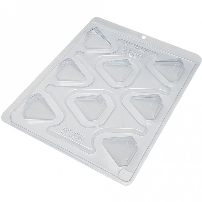 BWB Premium Diamond Gem Jewel Mould - 8 Cavity - Special Chocolate Mould