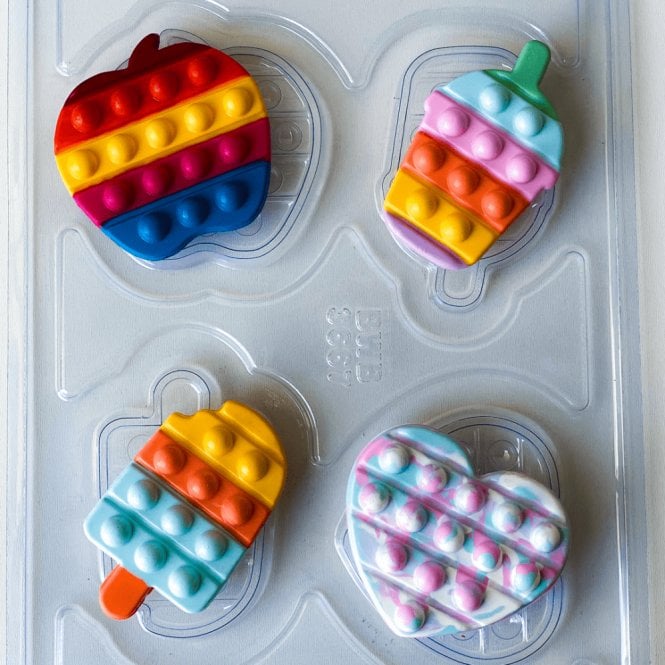 BWB Premium Fun Pop It Fiesta Mould 2 - Special Chocolate Mould