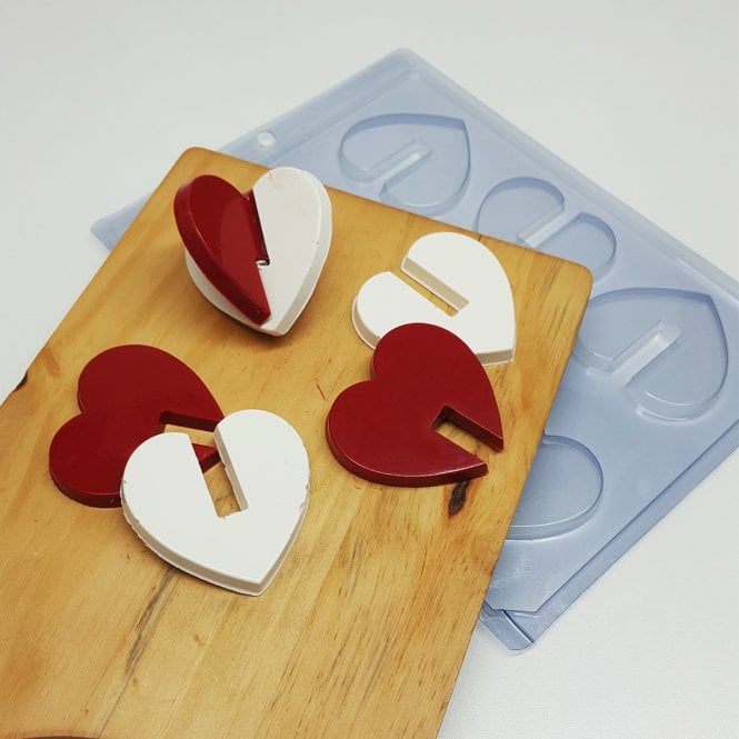 BWB Premium Heart-Formed Symphony Mould - Simple Chocolate Mould