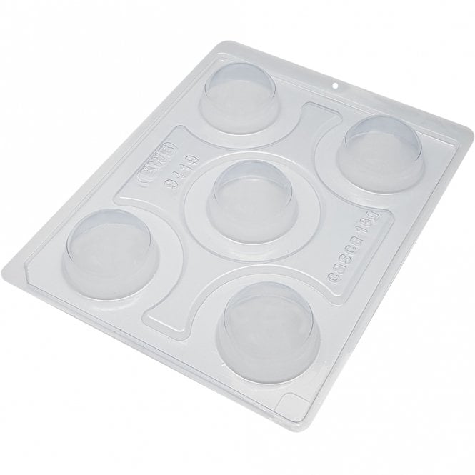 BWB Premium Hot Bomb Bliss Sphere Mould - 50mm - 5 Cavity - Special Chocolate Mould