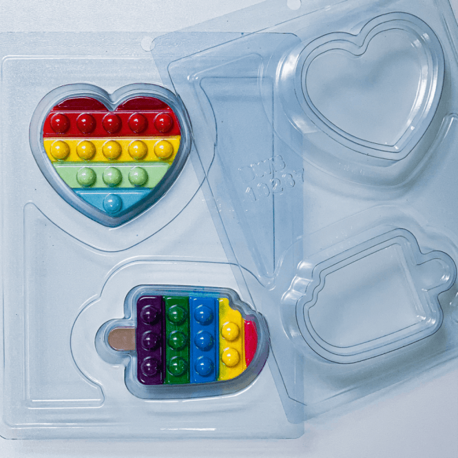 BWB Premium Ice Cream and Heart Pop It Mould - Special Chocolate Mould