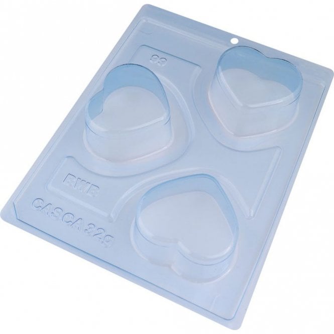 BWB Premium Mini Heart Honey Bread Delight Chocolate Mold - 3 Cavity - Special Chocolate Mould