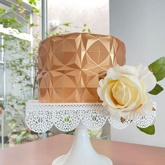 BWB Premium Perfect Symmetry Origami Cake Plate - Special Chocolate Mould