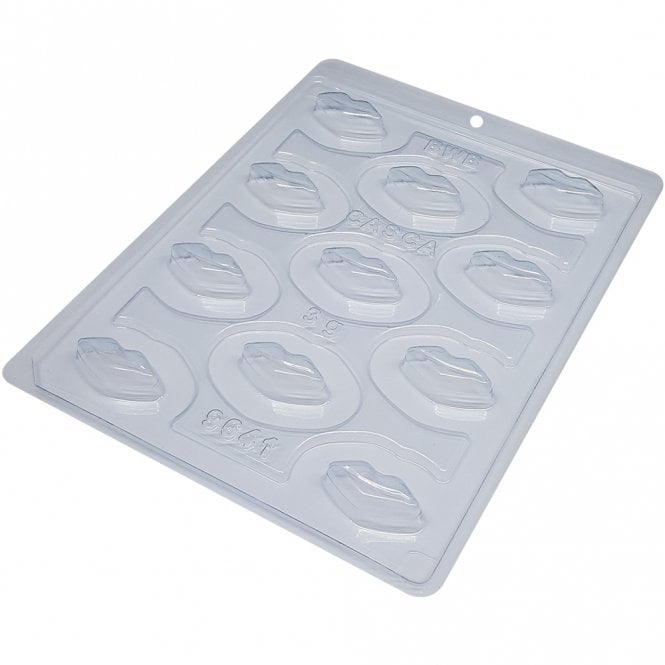 BWB Premium Petite Lips Kisses Mould - 11 Cavity - Special Chocolate Mould