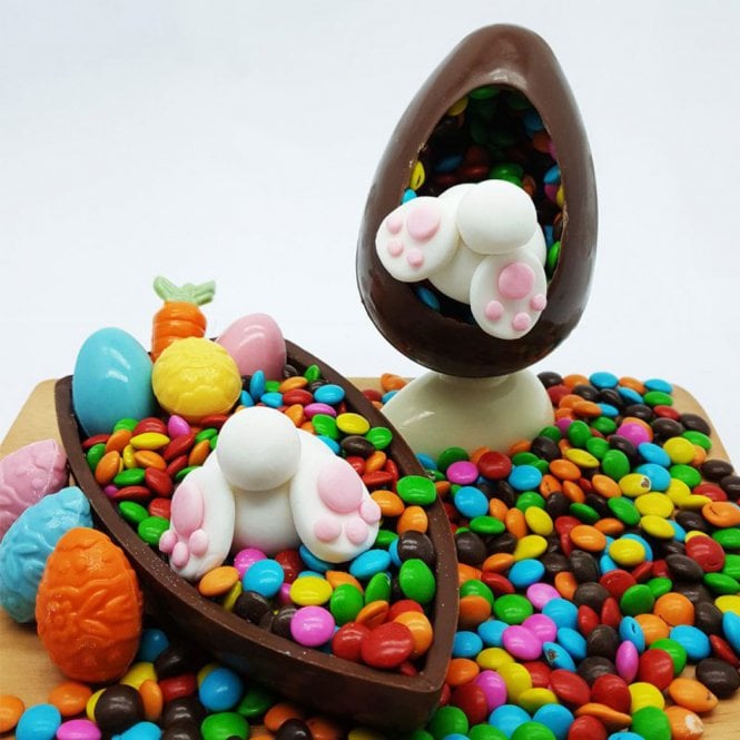 BWB Premium Rabbit Hole Heart Egg Charm - 150g - Special Chocolate Mould