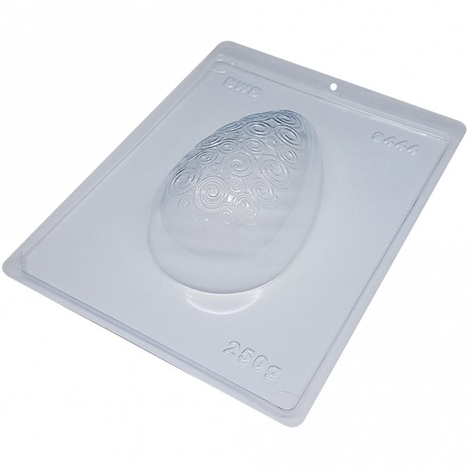 BWB Premium Spiral Textured Egg Marvel Mould - 250g - Special Chocolate Mould