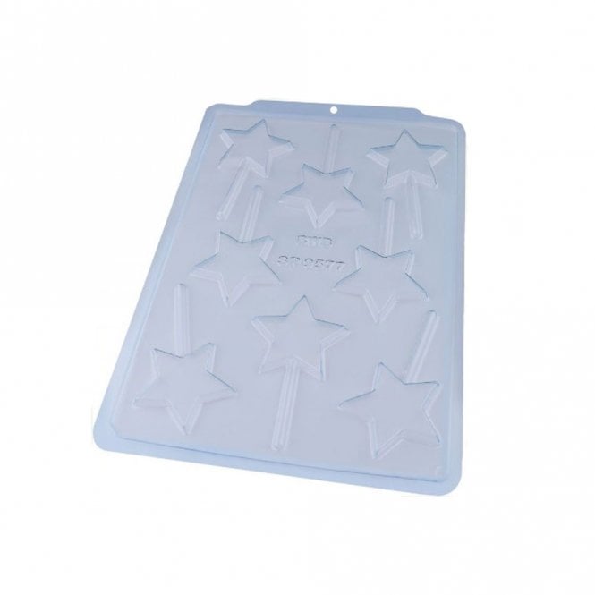BWB Premium Star Lollipop Fiesta Simple Mold - 8 Cavity - Special Chocolate Mould