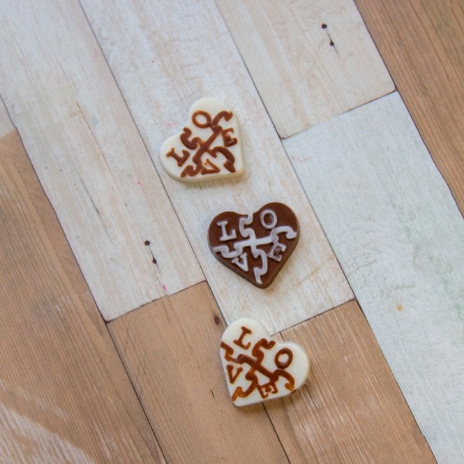 BWB Premium Sweet Love Heart Fiesta Chocolate Mould - 11 Cavity - Simple Chocolate Mould
