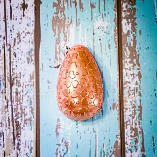 BWB Premium Textured Heart Egg Elegance - 150g - Special Chocolate Mould