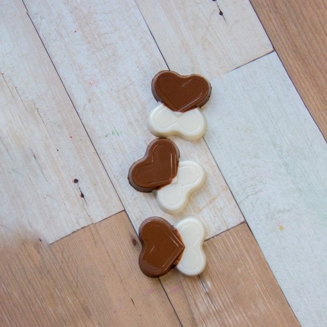 BWB Premium Two Hearts Bonbon Symphony Simple Chocolate Mold - 12 Cavity - Special Chocolate Mould