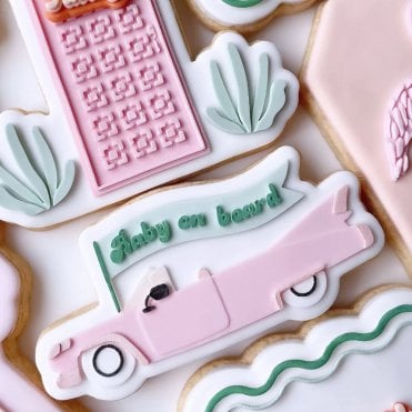 Cadillac Baby on Board Stamp & Cutter