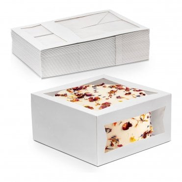 Cake Box with a Top & Side Window - 10"x10"x5"