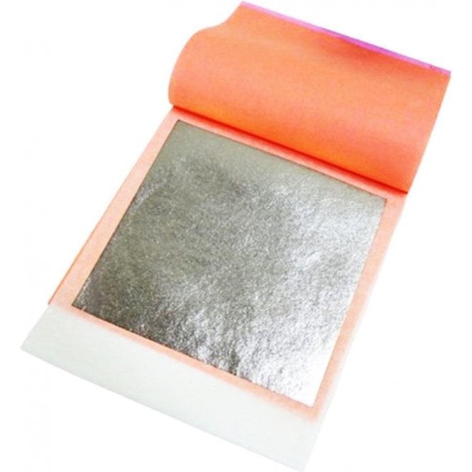 Cake Craft Company 25 Count, Original 100% Edible Silver Leaf Transfer Sheets - Premium Quality