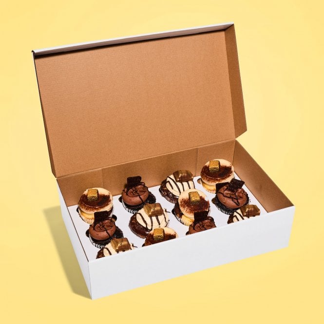 Cake Craft Company Extra Secure™ Corrugated Cupcake Boxes - 12-Count Capacity (Pack of 10)