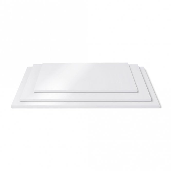 Cake Craft Company GLOSSY White Rectangle Cake Board 5mm