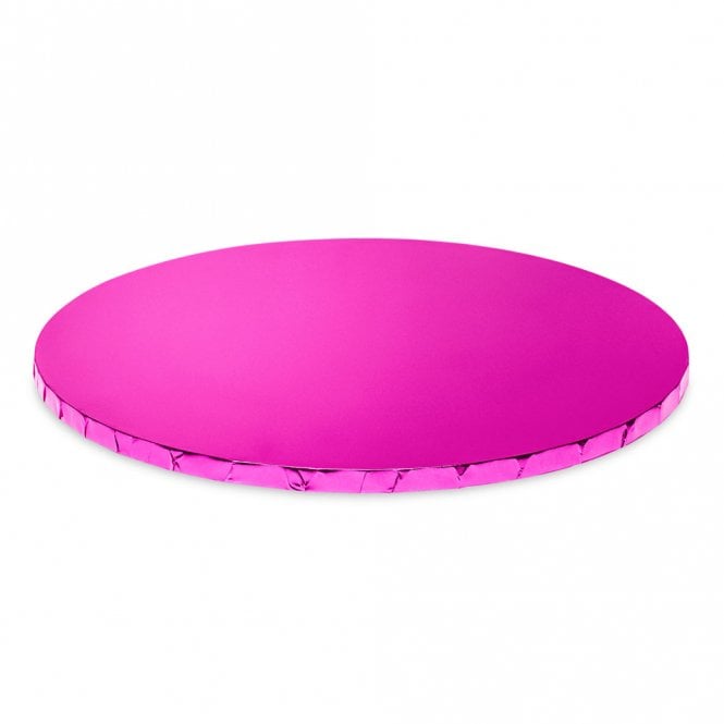 Cake Craft Company Hot Pink Mirror Round Premium MDF Cake Drum Board - 10mm Thick