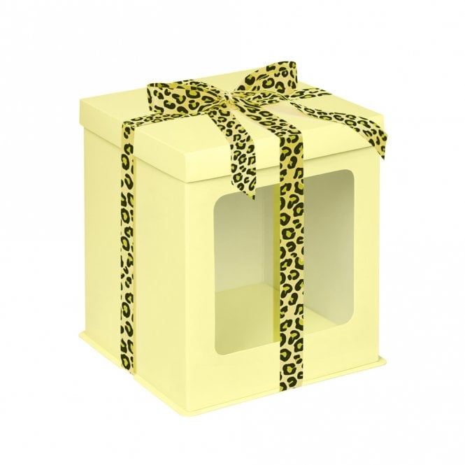 Cake Craft Company LEMON YELLOW Tall Stylish Cake Box with Window