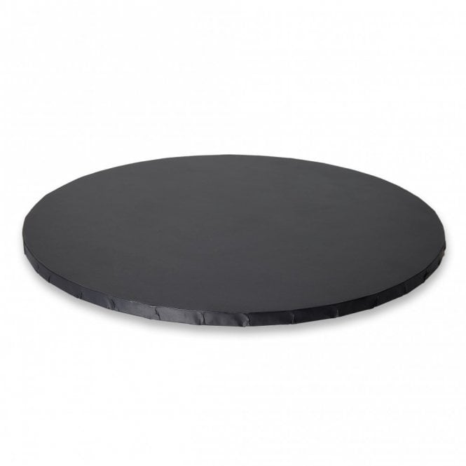 Cake Craft Company MATT BLACK Round Premium Masonite (MDF) Cake Board Drum