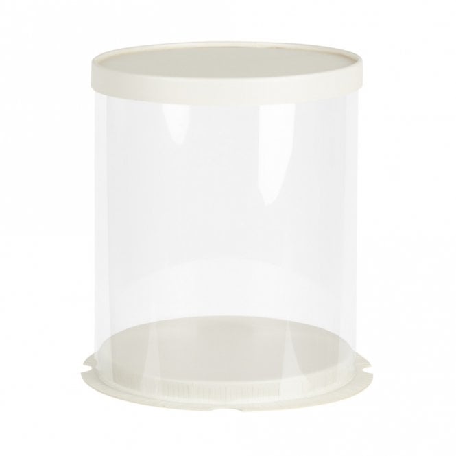 Cake Craft Company MATT WHITE - Deluxe PVC Transparent Crystal Cake Box