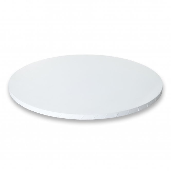 Cake Craft Company MATT WHITE Round Premium Masonite (MDF) Cake Board Drum 10mm