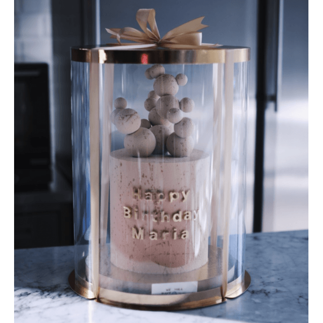 Cake Craft Company Prestige Gold - Deluxe PVC Crystal Transparent Cake Packaging