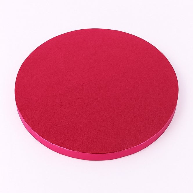 Cake Craft Company Round Cerise Foiled Cake Drum/Board - 12mm Thick