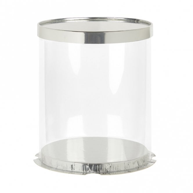 Cake Craft Company SILVER - Deluxe PVC Transparent Crystal Cake Box