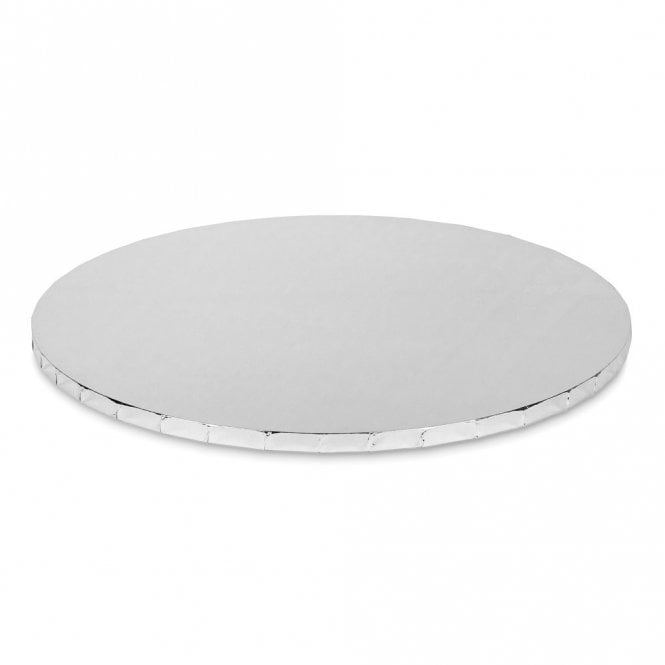 Cake Craft Company SILVER Mirror Round Premium Masonite (MDF) Cake Board Drum 10mm