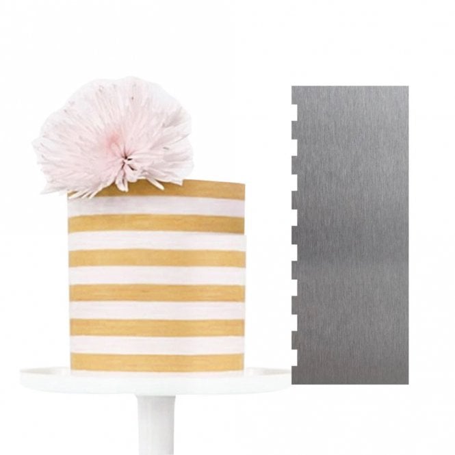 Cake Craft Company Stainless Steel Cake Scraper Decorating Comb - Style 21