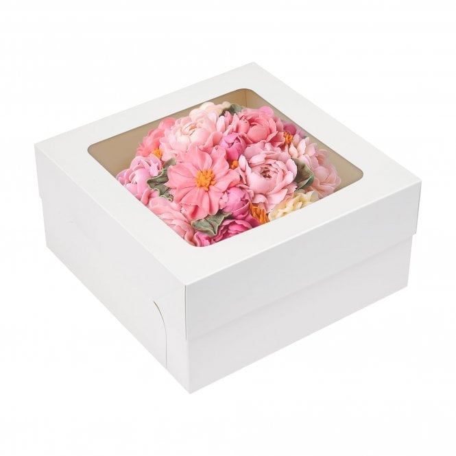 Cake Craft Company White Cake Box with Clear Window - 6