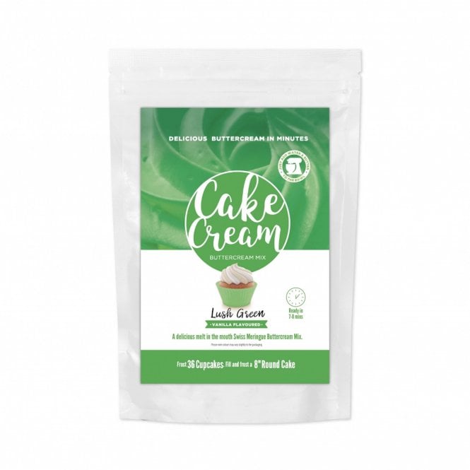 Sugar Sisters Cake Cream Lush Green 400g Best Before: 04/07/2025