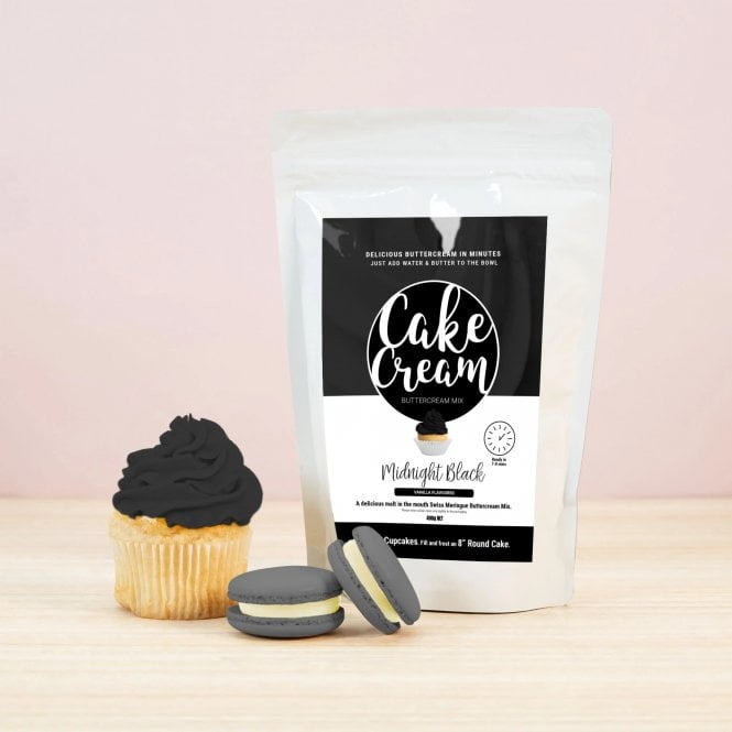 Sugar Sisters Cake Cream Midnight Black 400g