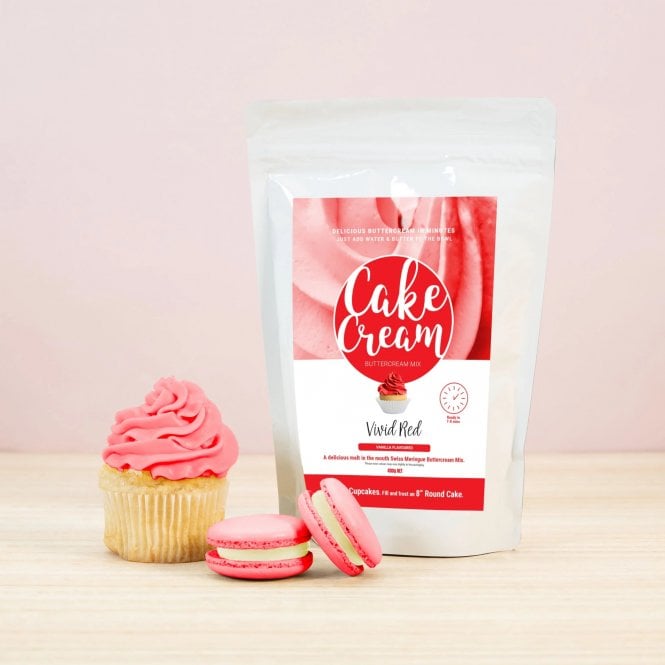 Sugar Sisters Cake Cream Vivid Red 400g Best Before: 8/22/2025