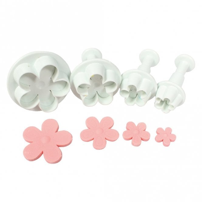 Cake Star 4 Plunger Cutters 5 Petal Flower